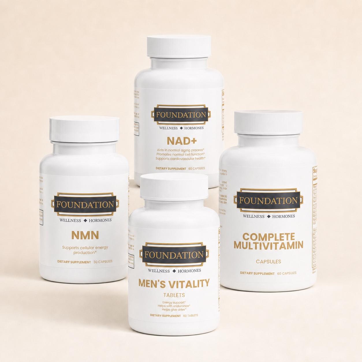 Men’s Vitality with NMN, NAD+, and Complete Multivitamin